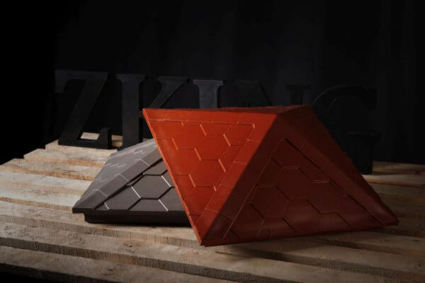 Колпак Zking Эверест Красный на столб 1.5х1.5 кирпича (390х390мм) в Вологде фото