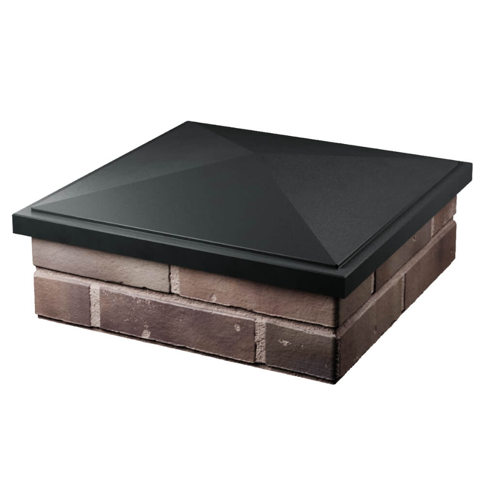 Колпак Zking БонаМоно Черный на столб 2х2 кирпича (515х515, 530х530мм) в Вологде фото