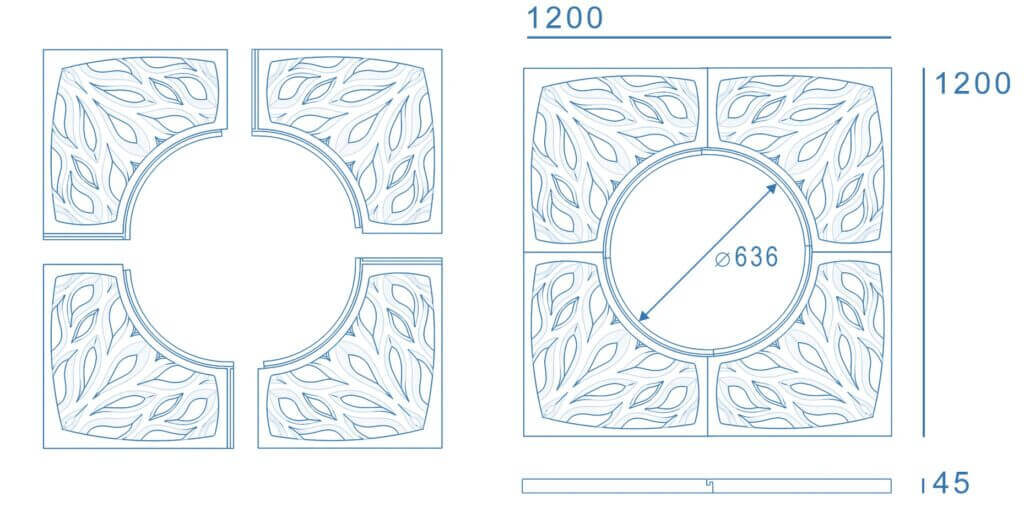 Приствольная решетка для дерева ZKING CRUST 1.2х1.2м Черная в Вологде фото