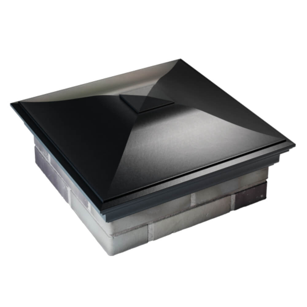 Колпак Zking Монблан Черный на столб 2х2 кирпича (515х515мм) Вологда фото