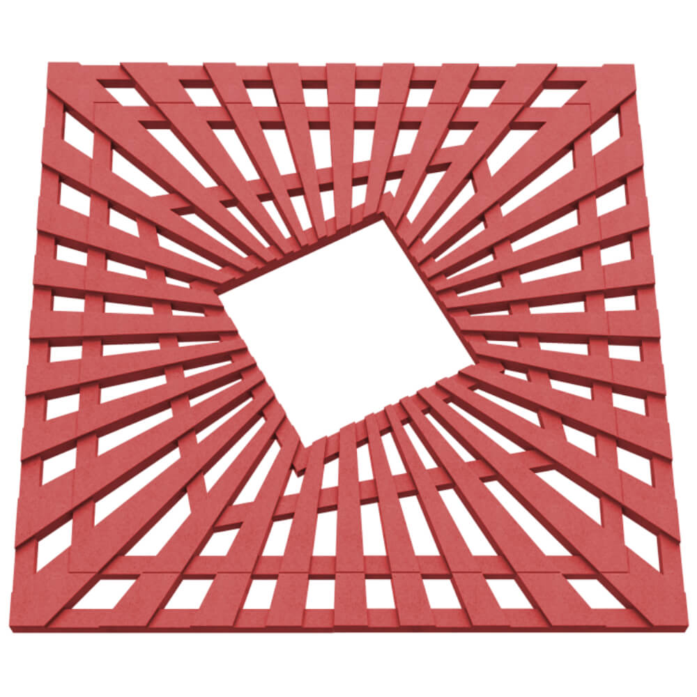 Приствольная решетка для дерева ZKING ATMOSPHERE 1.2х1.2м Красная в Вологде фото