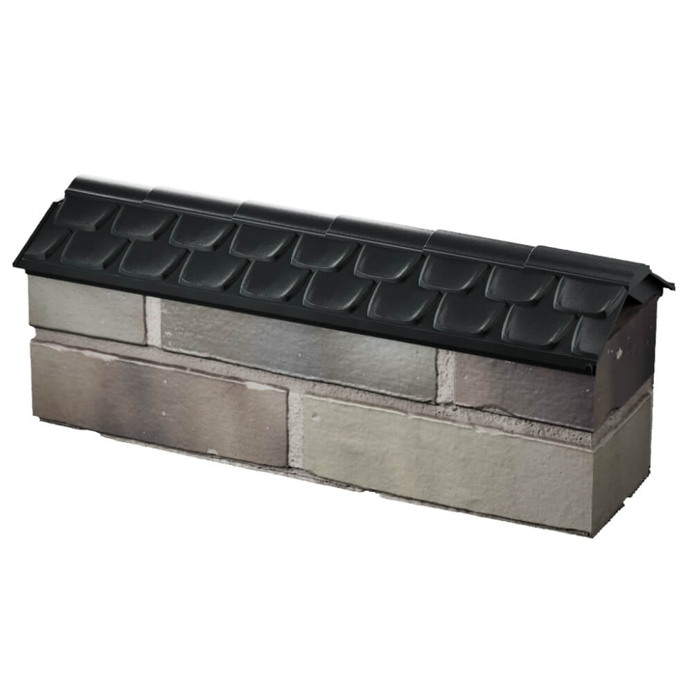 Парапет Zking Эльбрус Черный с посадкой на 0.5 кирпича (130мм) в Вологде фото