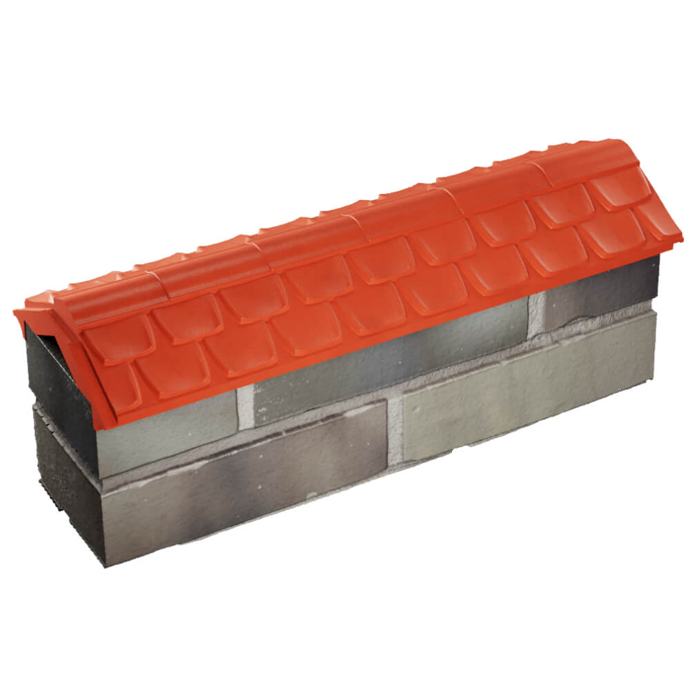 Парапет Zking Эльбрус Красный с посадкой на 0.5 кирпича (130мм) в Вологде фото