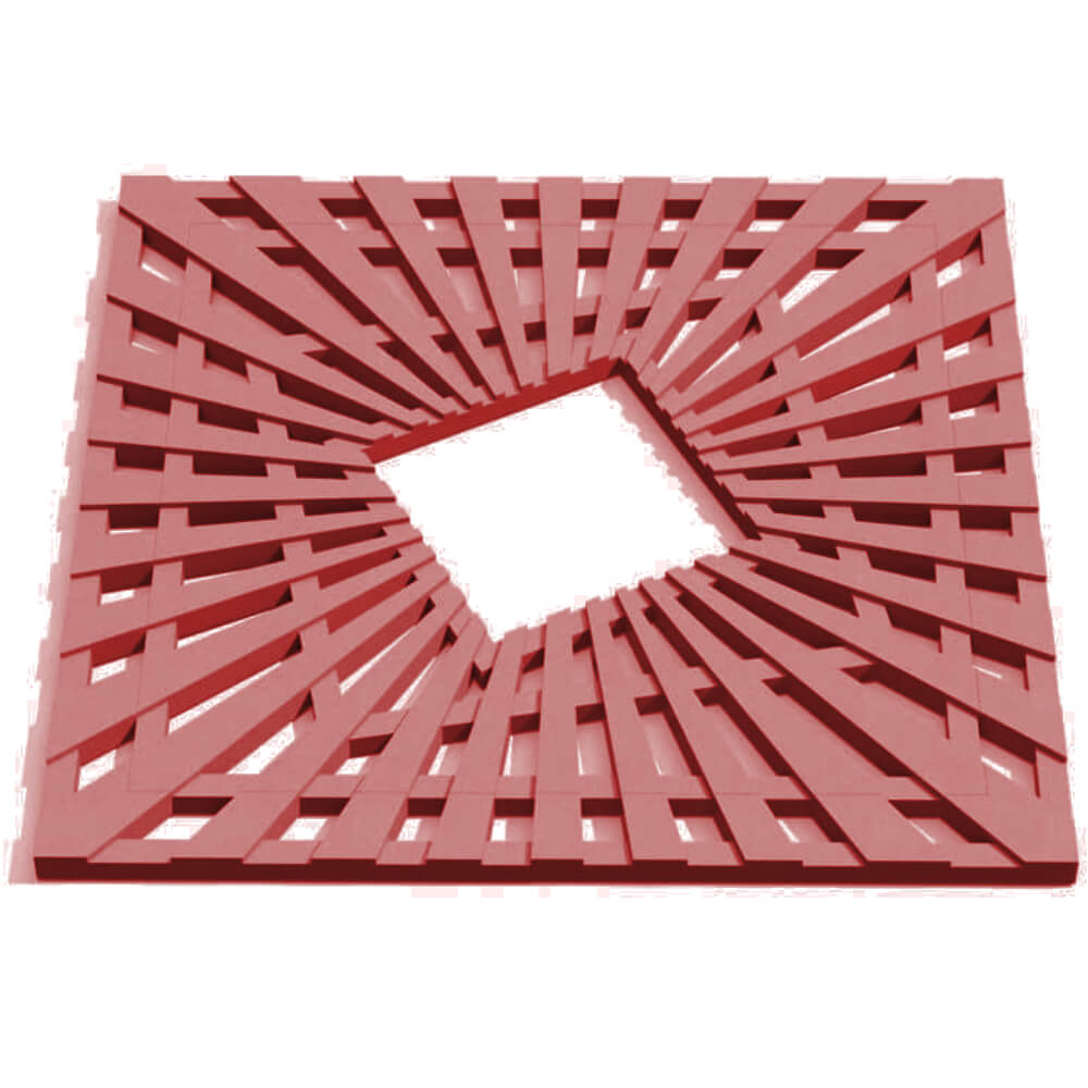 Приствольная решетка для дерева ZKING ATMOSPHERE 1.2х1.2м Красная Вологда фото