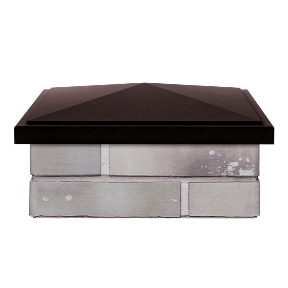 Колпак Zking БонаМоно Коричневый на столб 1.5х1.5 кирпича (385х385, 400х400мм) Вологда фото