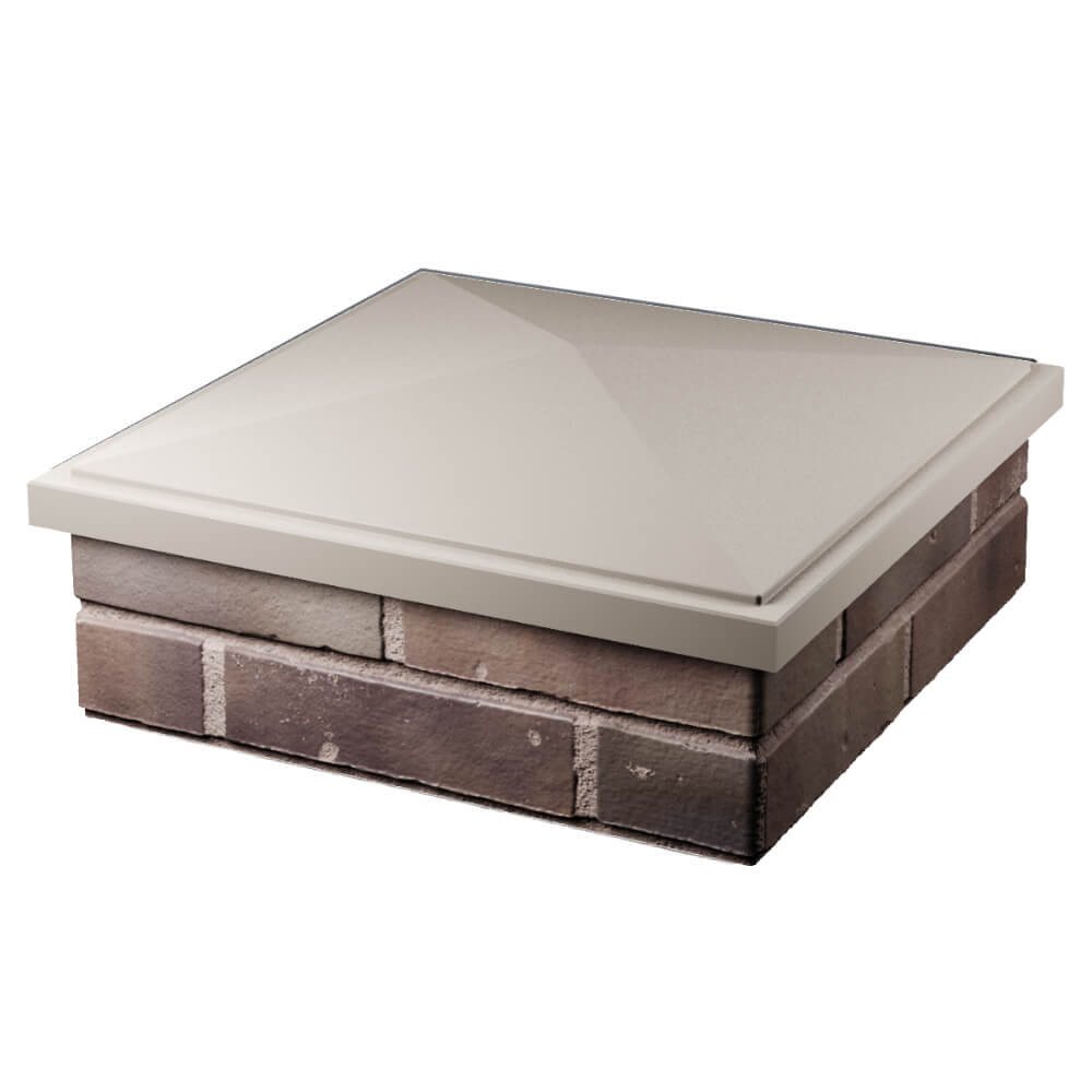 Колпак Zking БонаМоно Бежевый на столб 2х2 кирпича (515х515, 530х530мм) в Вологде фото