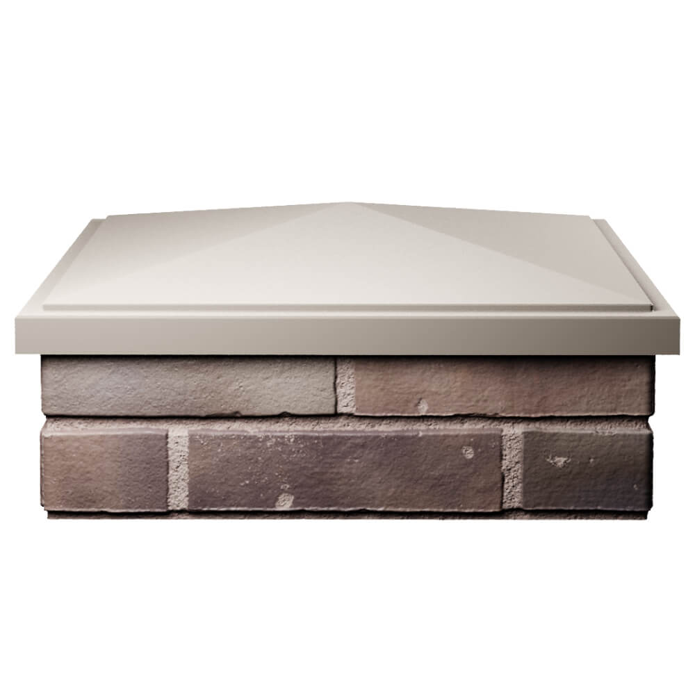 Колпак Zking БонаМоно Бежевый на столб 2х2 кирпича (515х515, 530х530мм) Вологда фото