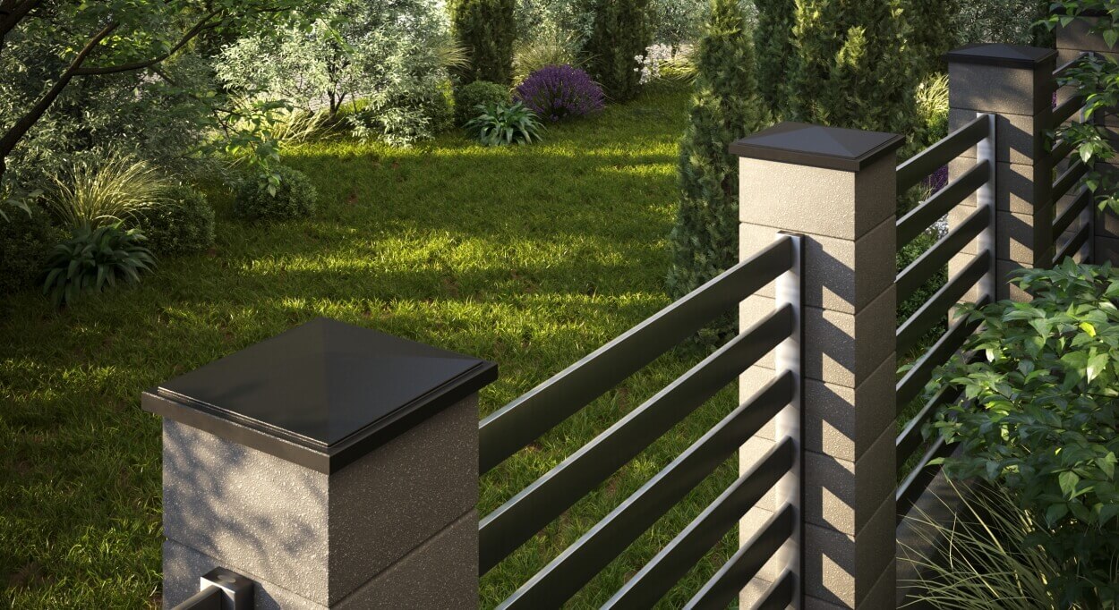 Колпак Zking БонаМоно Коричневый на столб 1.5х1.5 кирпича (385х385, 400х400мм) в Вологде фото