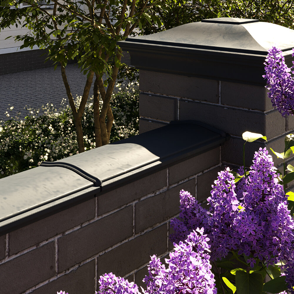 Парапет Zking Монблан Черный посадка на 0.5 кирпича (130мм) в Вологде фото