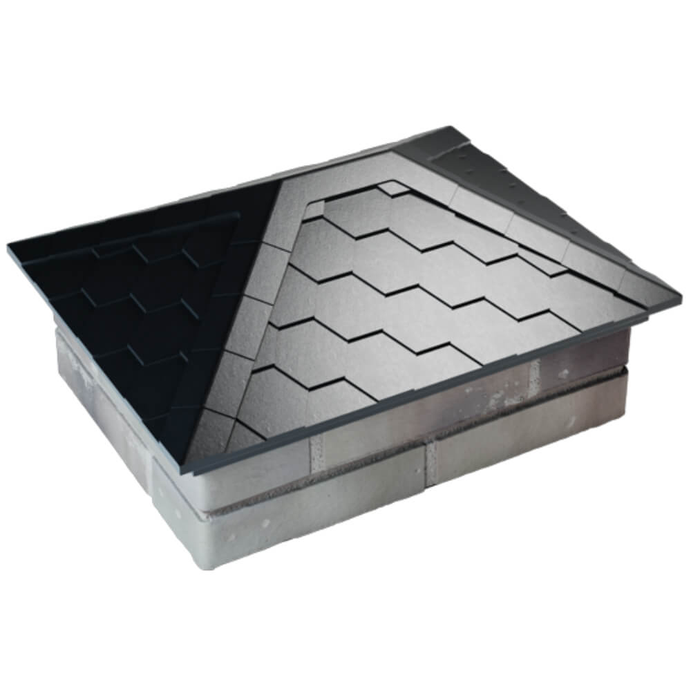 Колпак Zking Эверест Черный на столб 2х1.5 кирпича (520х390мм) Вологда фото