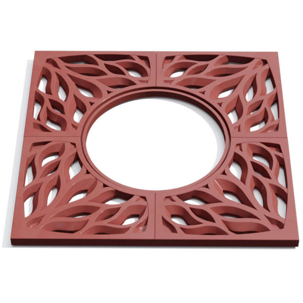 Приствольная решетка для дерева ZKING CRUST 1.2х1.2м Красная Вологда фото