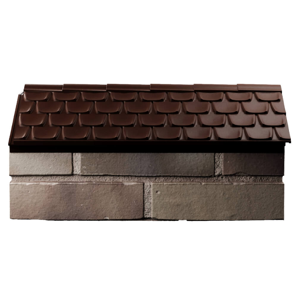 Парапет Zking Эльбрус Коричневый с посадкой на 1 кирпич (255мм) в Вологде фото