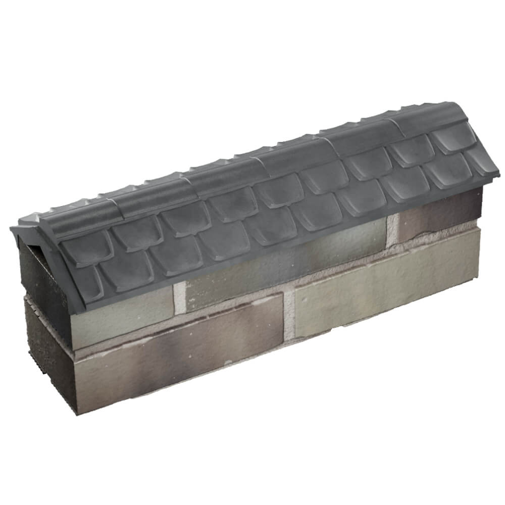 Парапет Zking Эльбрус Серый с посадкой на 0.5 кирпича (130мм) в Вологде фото