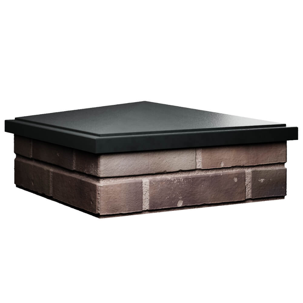 Колпак Zking БонаМоно Черный на столб 2х2 кирпича (515х515, 530х530мм) в Вологде фото