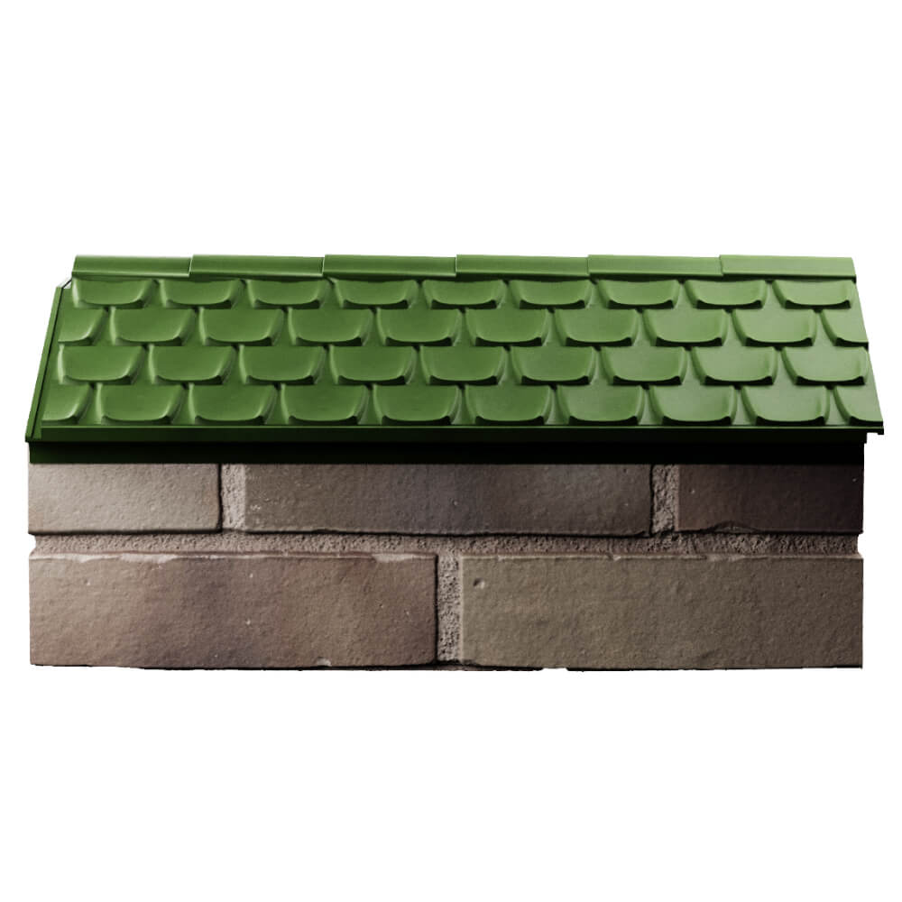 Парапет Zking Эльбрус Зеленый с посадкой на 1 кирпич (255мм) в Вологде фото