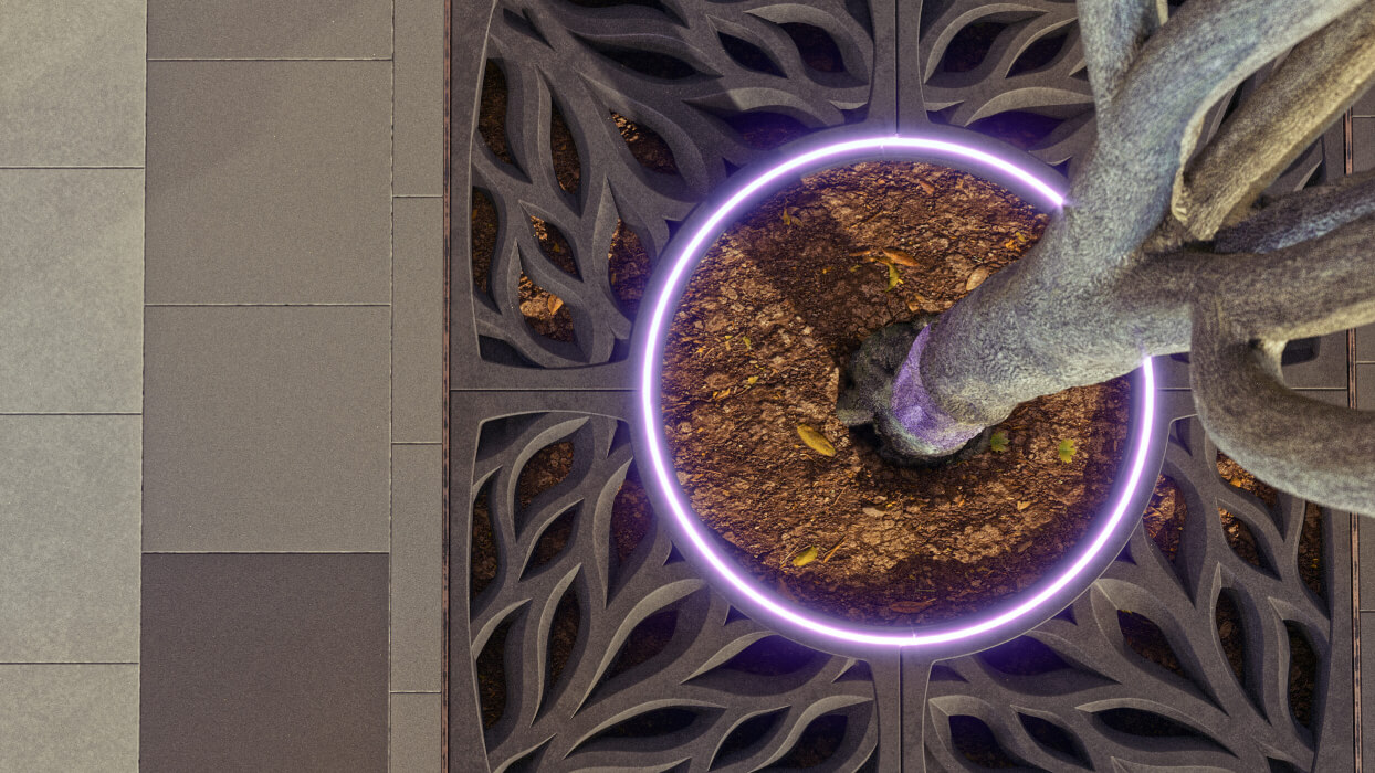 Приствольная решетка для дерева ZKING CRUST 1.2х1.2м Черная в Вологде фото