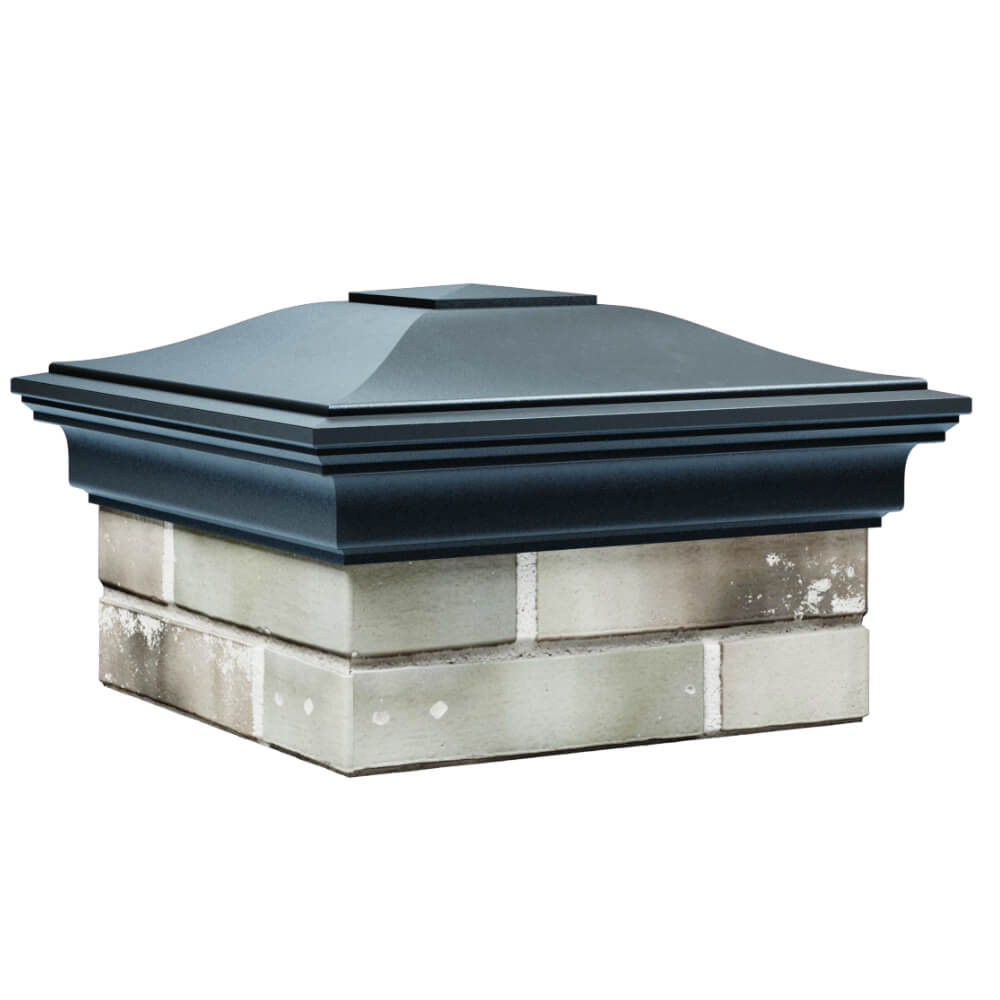 Колпак Zking Монблан Серый на столб 1.5х1.5 кирпича (385х385мм) в Вологде фото