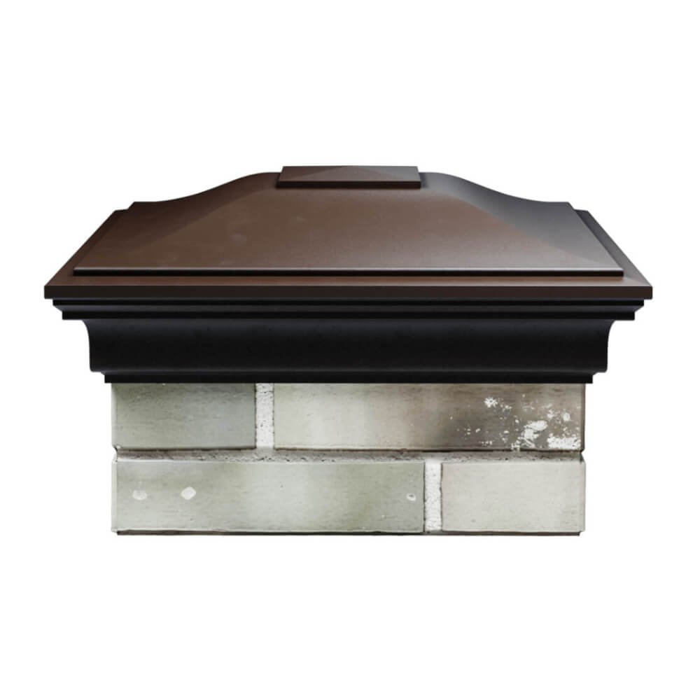 Колпак Zking Монблан Коричневый на столб 1.5х1.5 еврокирпича 0.7НФ (355х355мм) Вологда фото