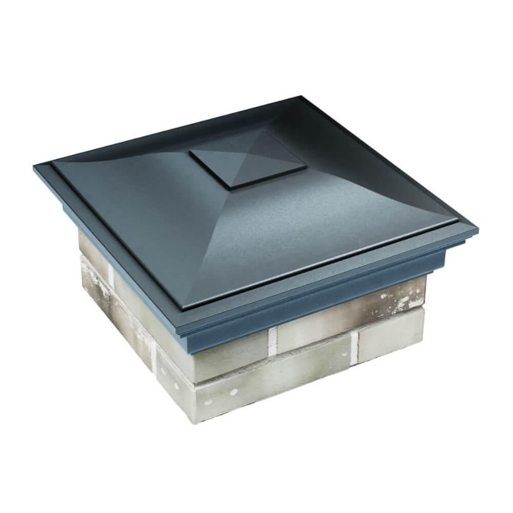 Колпак Zking Монблан Серый на столб 1.5х1.5 еврокирпича 0.7НФ (355х355мм) в Вологде фото