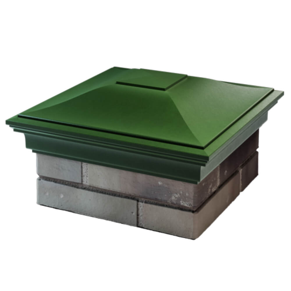 Колпак Zking Монблан Зеленый на столб 1.5х1.5 кирпича (385х385мм) в Вологде фото