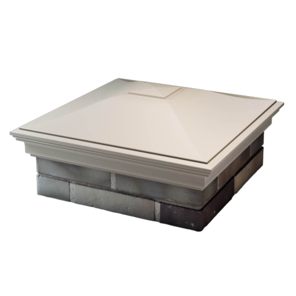 Колпак Zking Монблан Бежевый на столб 2х2 кирпича (515х515мм) в Вологде фото