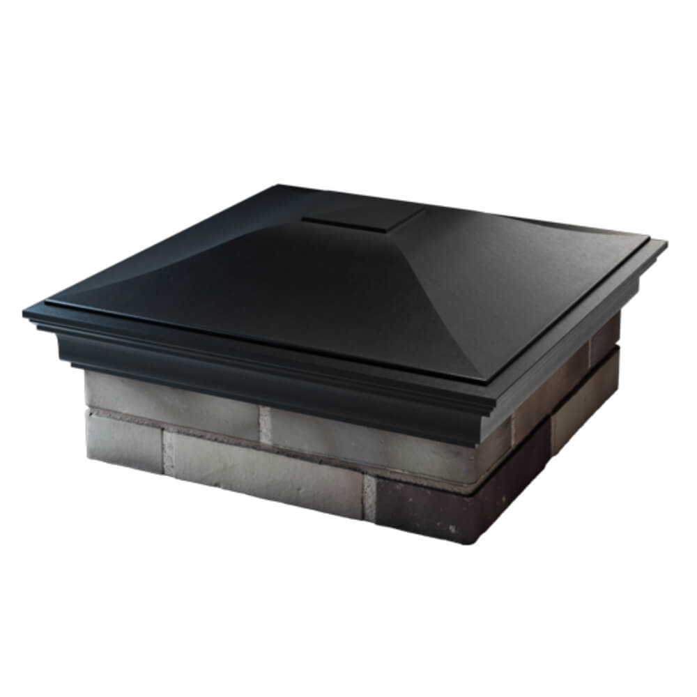 Колпак Zking Монблан Черный на столб 2х2 кирпича (515х515мм) в Вологде фото