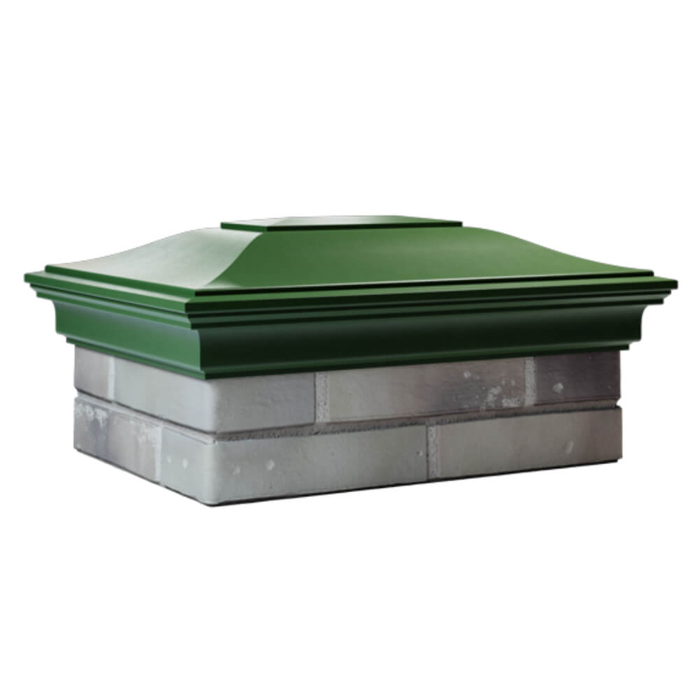 Колпак Zking Монблан Зеленый на столб 2х1.5 кирпича (515х385мм) в Вологде фото