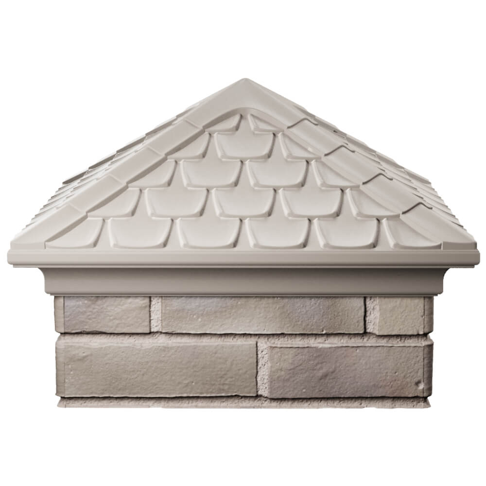 Колпак Zking Эльбрус Бежевый на столб 1.5х1.5 кирпича (385х385мм) Вологда фото