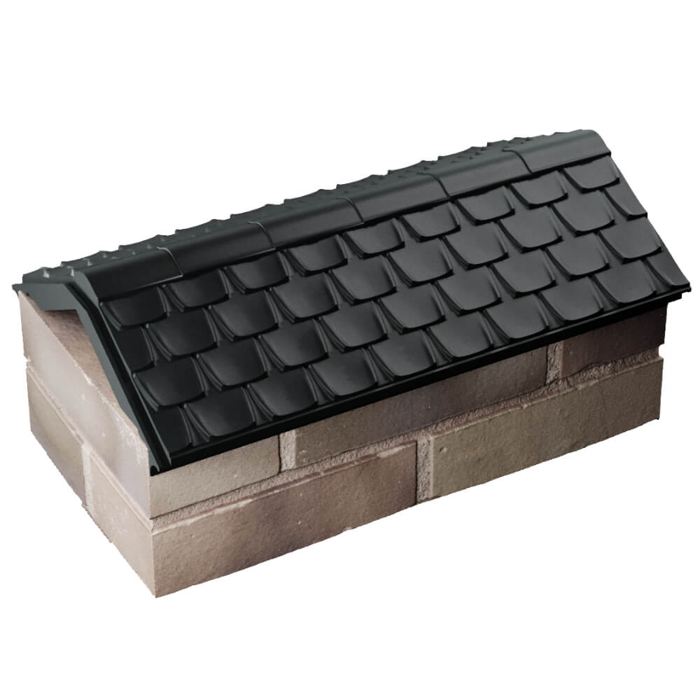 Парапет Zking Эльбрус Черный с посадкой на 1 кирпич (255мм) в Вологде фото