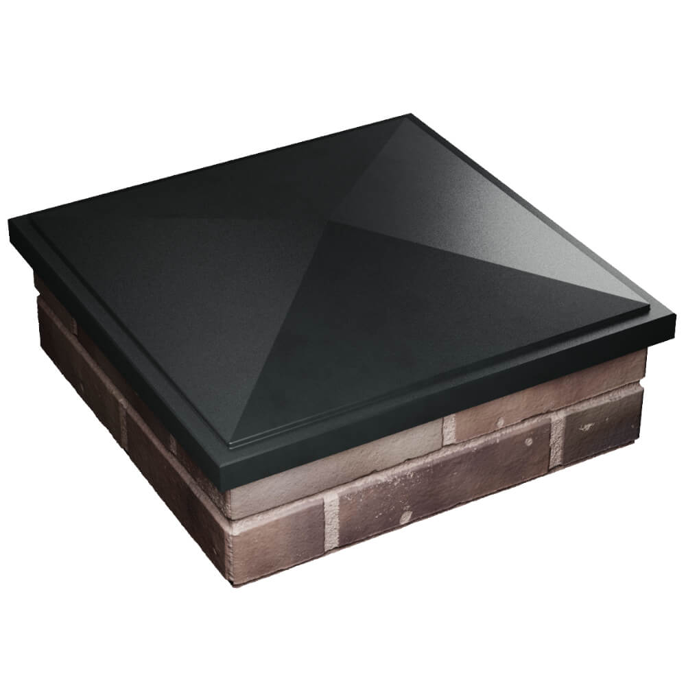 Колпак Zking БонаМоно Черный на столб 2х2 кирпича (515х515, 530х530мм) в Вологде фото