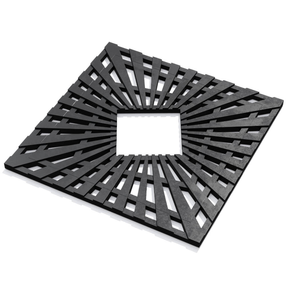 Приствольная решетка для дерева ZKING ATMOSPHERE 1.2х1.2м Черная в Вологде фото