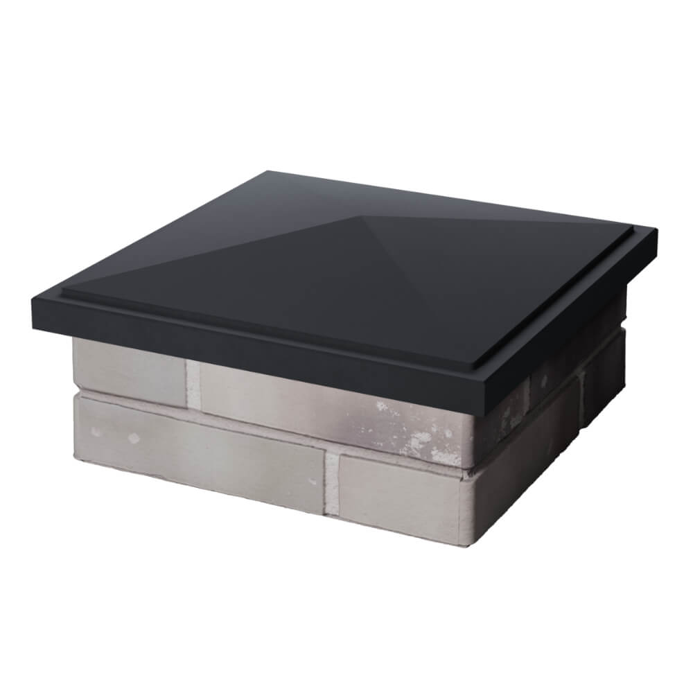 Колпак Zking БонаМоно Серый на столб 1.5х1.5 кирпича (385х385, 400х400мм) в Вологде фото