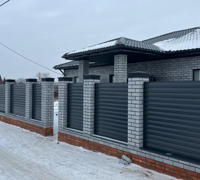 Колпак Zking Бона ХайТек Серый на столб 1.5х1.5 кирпича (385х385мм) в Вологде фото