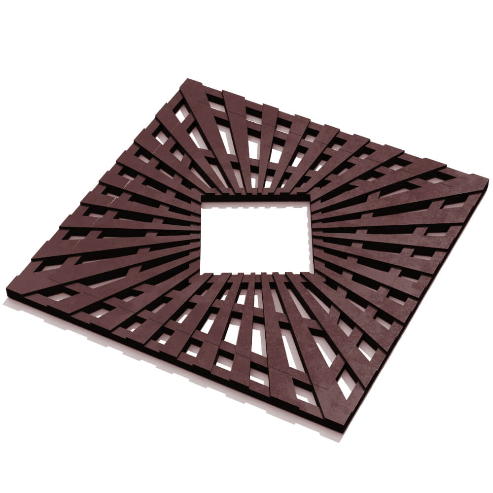 Приствольная решетка для дерева ZKING ATMOSPHERE 1.2х1.2м Коричневая в Вологде фото