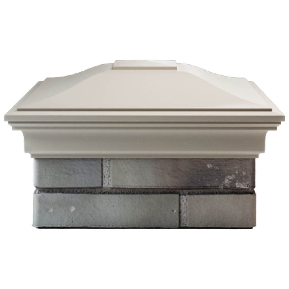 Колпак Zking Монблан Бежевый на столб 1.5х1.5 кирпича (385х385мм) Вологда фото