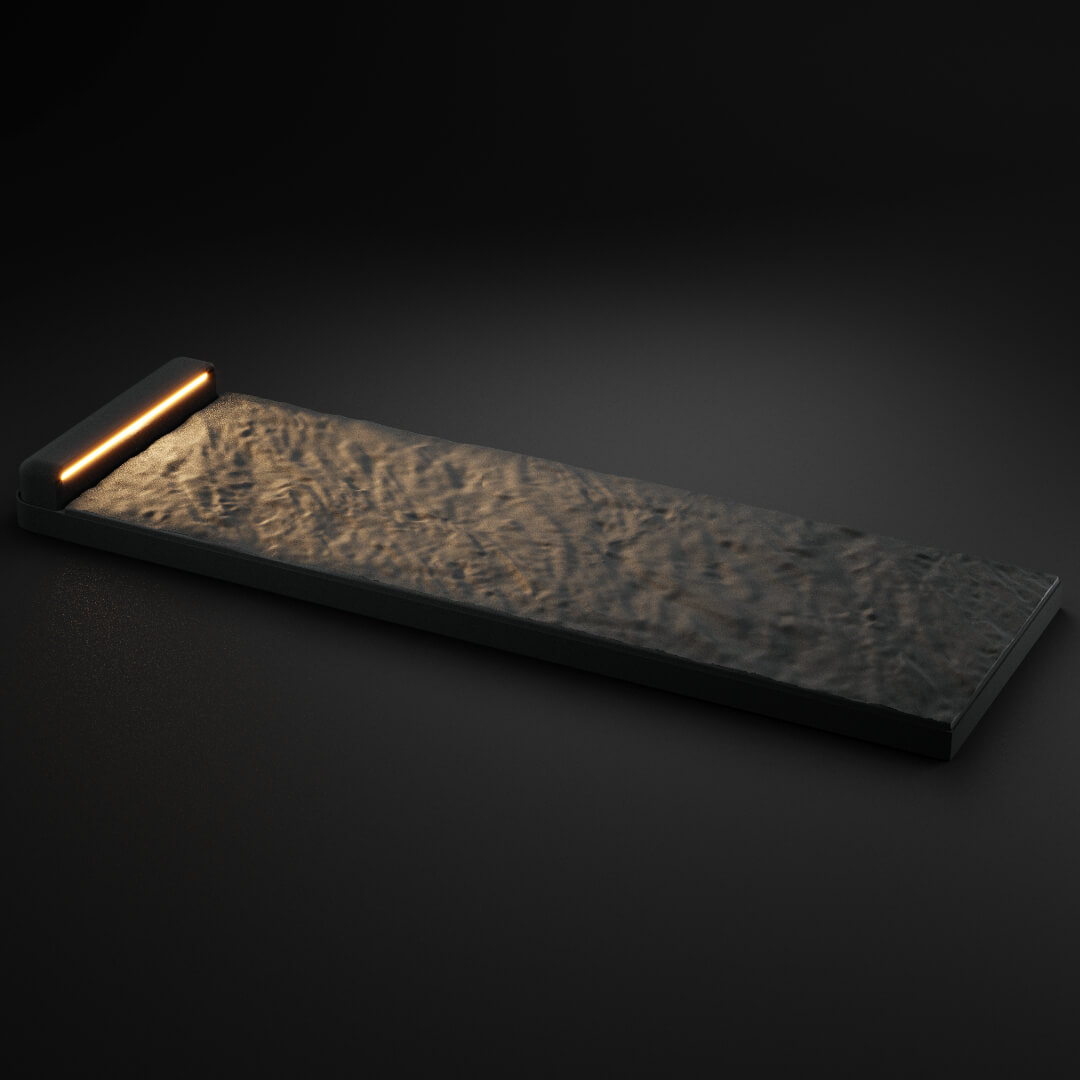 LED Светильник для шаговой плиты STONE Графитовый Серый 330х75х98мм в Вологде фото