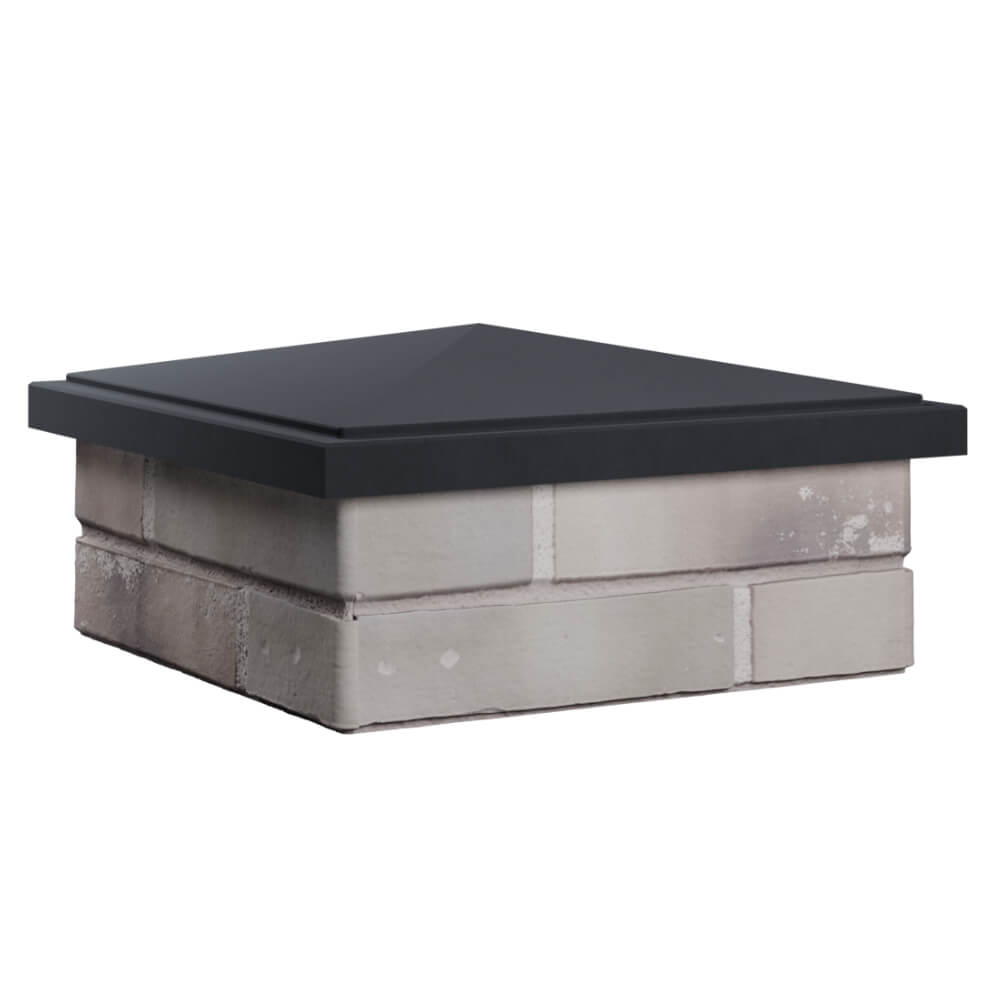 Колпак Zking БонаМоно Серый на столб 1.5х1.5 кирпича (385х385, 400х400мм) в Вологде фото