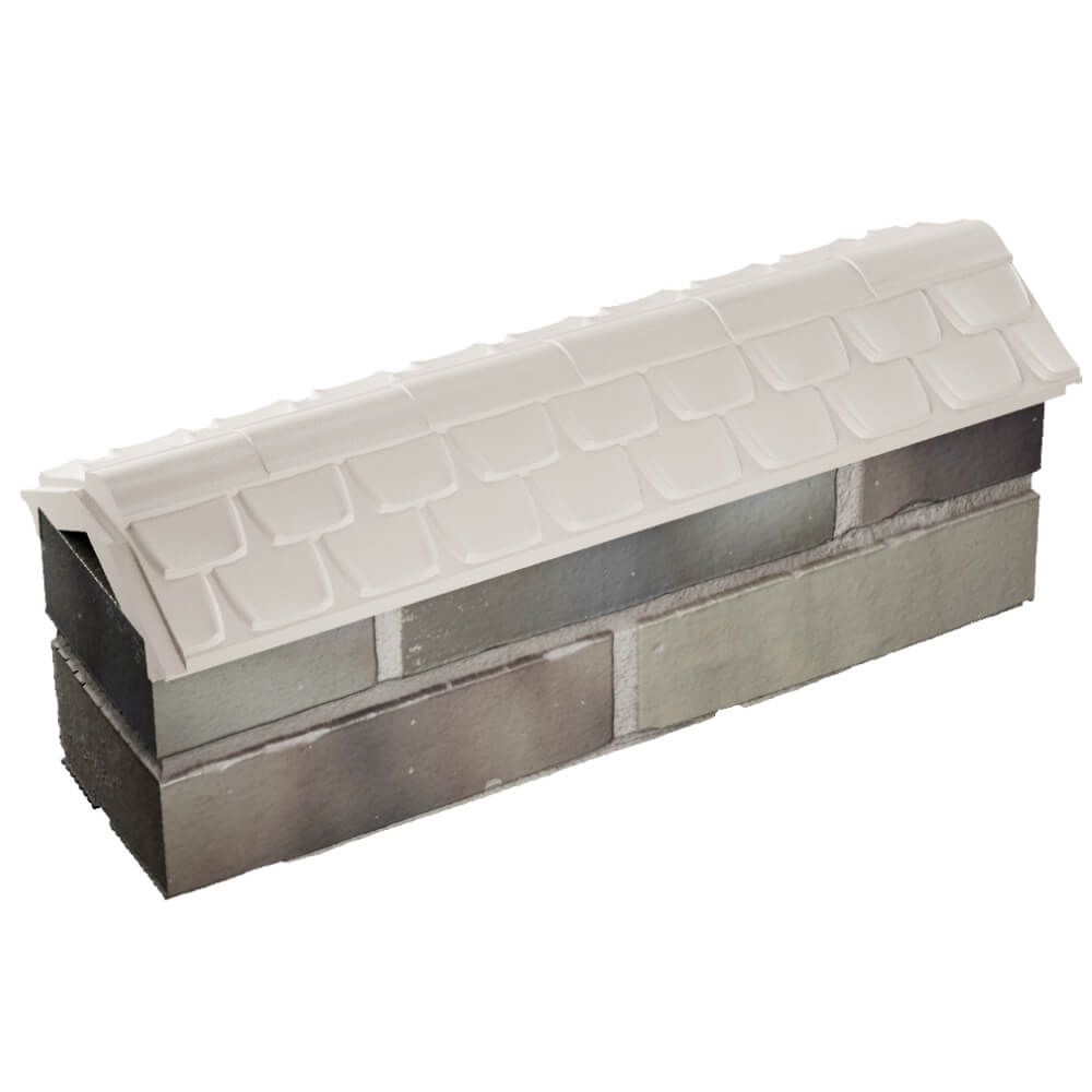 Парапет Zking Эльбрус Бежевый с посадкой на 0.5 кирпича (130мм) в Вологде фото