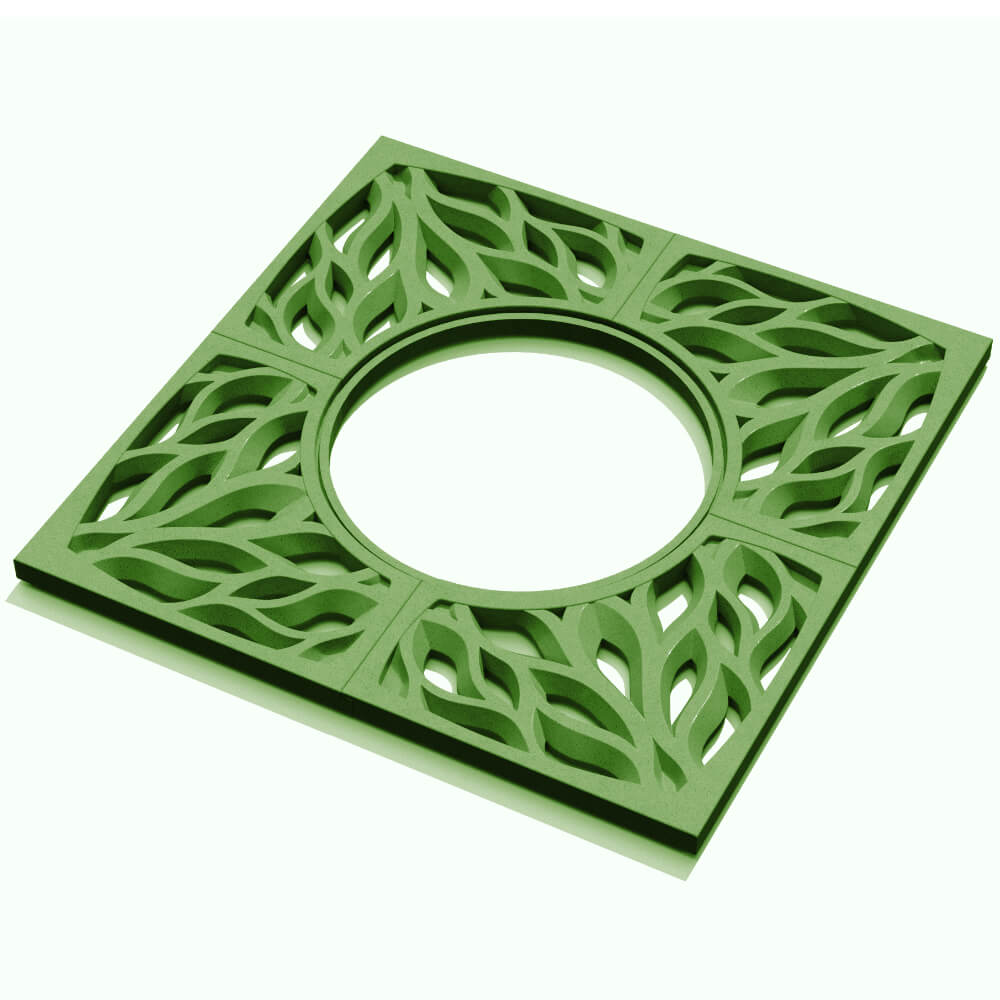 Приствольная решетка для дерева ZKING CRUST 1.2х1.2м Зеленая в Вологде фото