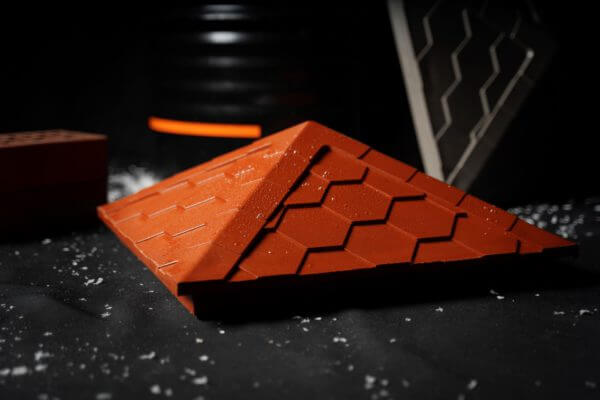 Колпак Zking Эверест Красный на столб 1.5х1.5 кирпича (390х390мм) в Вологде фото