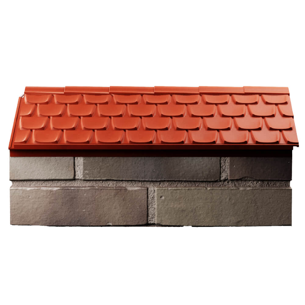 Парапет Zking Эльбрус Красный с посадкой на 1 кирпич (255мм) в Вологде фото