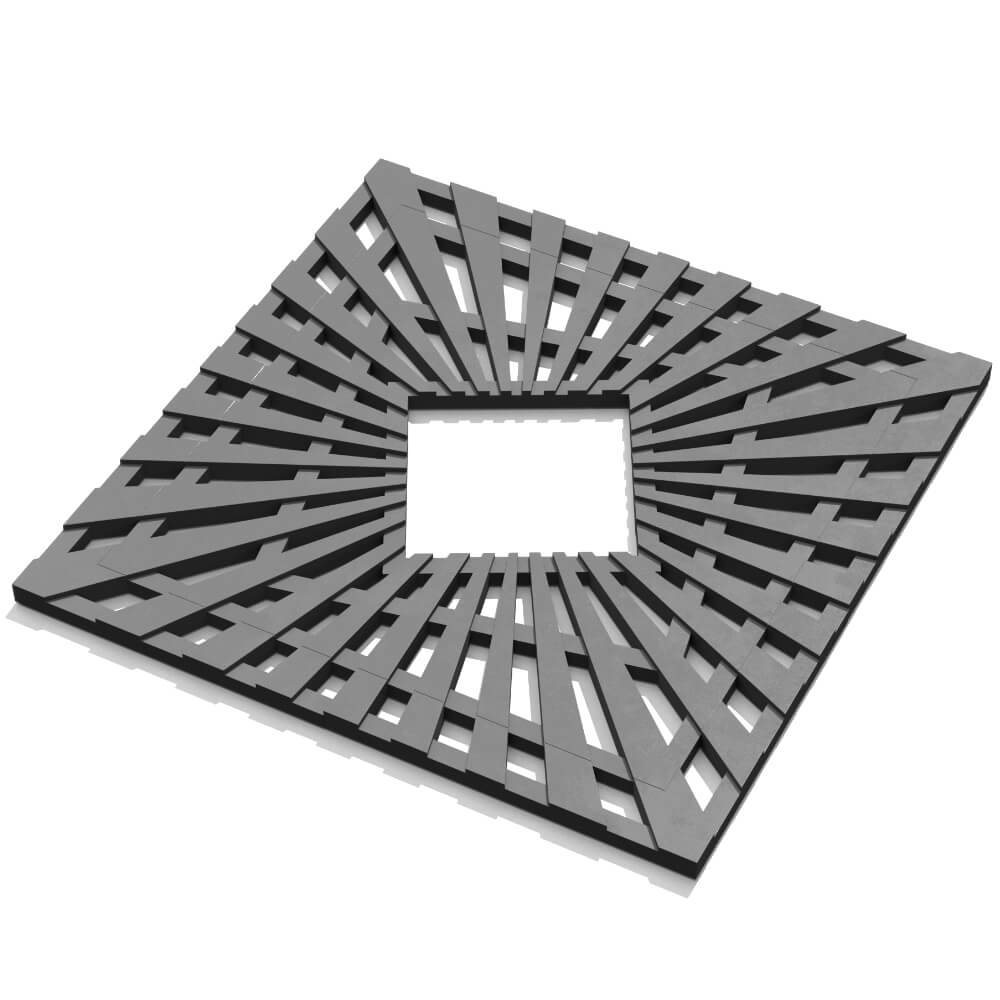 Приствольная решетка для дерева ZKING ATMOSPHERE 1.2х1.2м Серая в Вологде фото