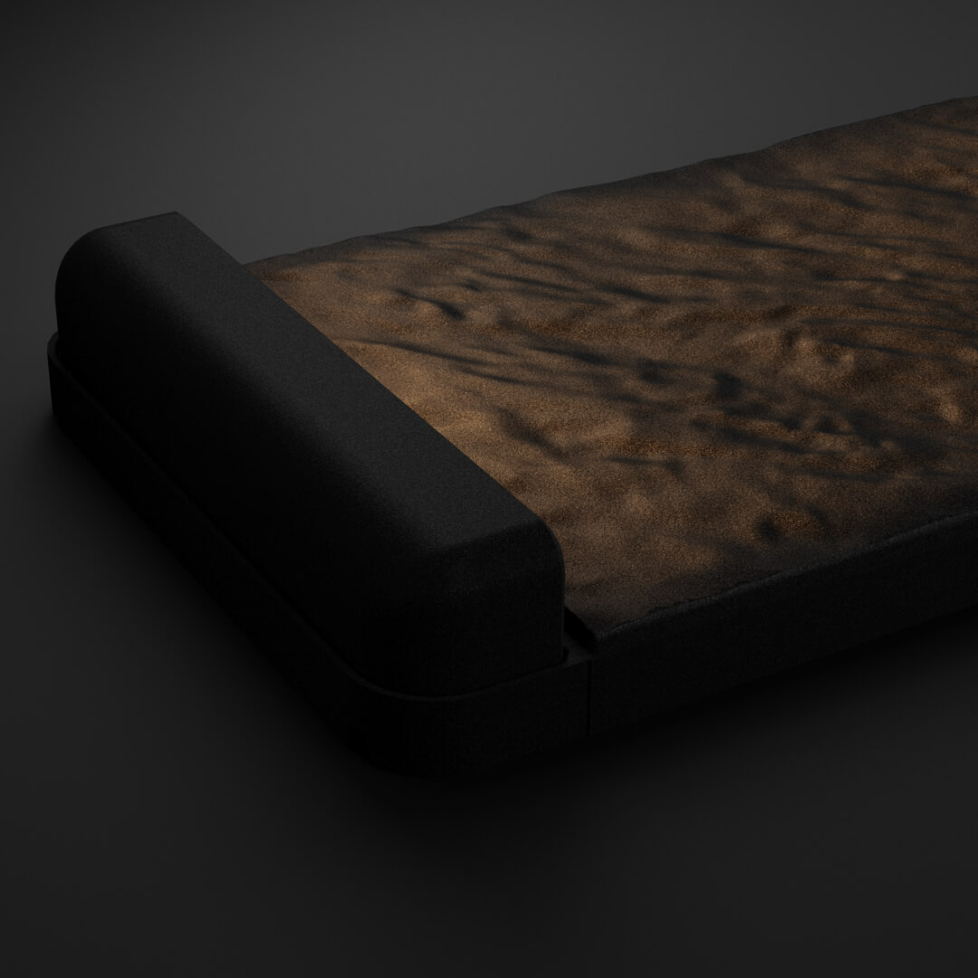 LED Светильник для шаговой плиты STONE Черный Сланец 330х75х98мм в Вологде фото