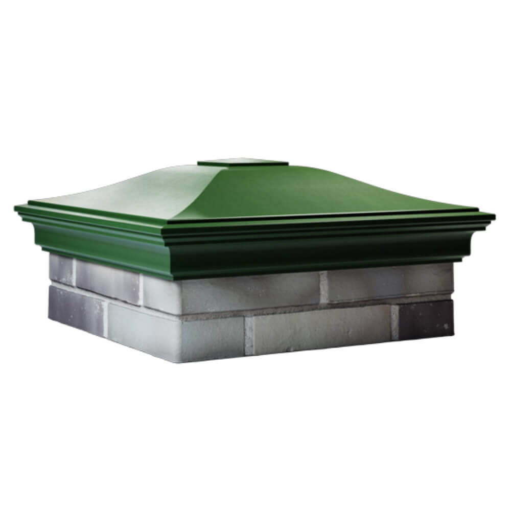 Колпак Zking Монблан Зеленый на столб 2х2 кирпича (515х515мм) в Вологде фото