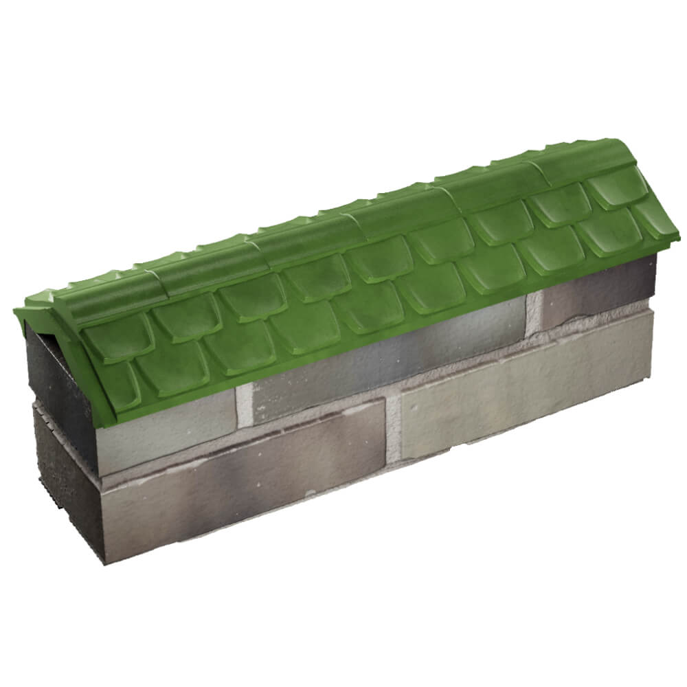Парапет Zking Эльбрус Зеленый с посадкой на 0.5 кирпича (130мм) в Вологде фото